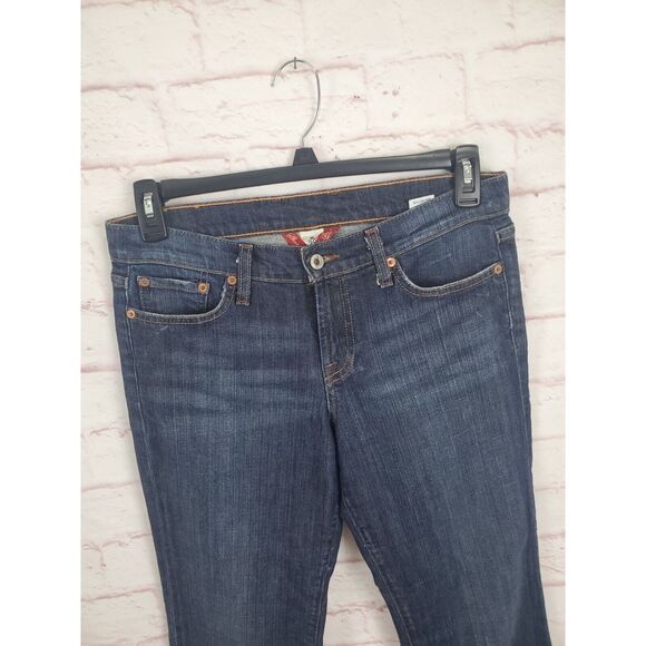 Lucky Jeans Womens 8/29 Dark Wash Short Inseam Mid Rise Bootcut Denim Bottoms - Picture 3 of 6